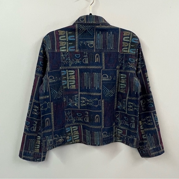 Chico’s Design Y2K Embroidered Denim Jean Jacket - Picture 7 of 14
